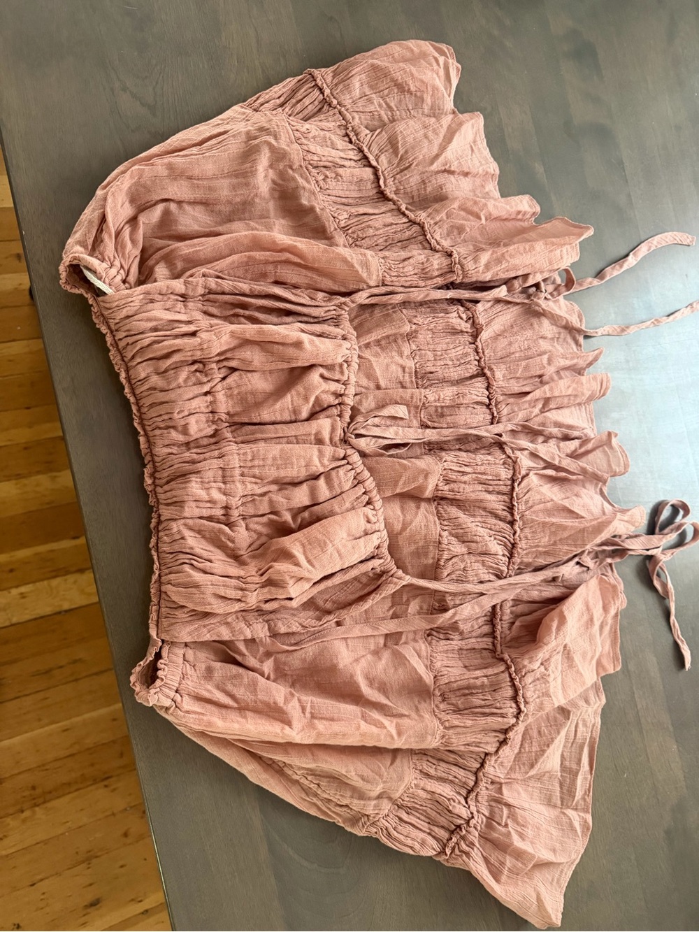Free People Taking Sides Dusty Rose Mini Dress - Picture 5 of 5